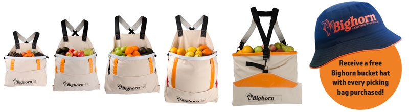 BigHorn range of fruit picking bags